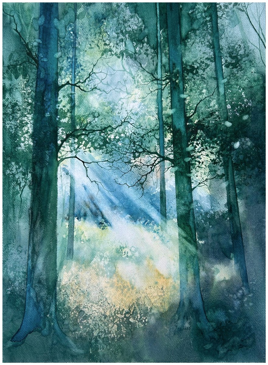 Impressionistic Watercolour , Landscape By Nazar Grunyka, 12 X 16, Artwork For Sale On Artfinder