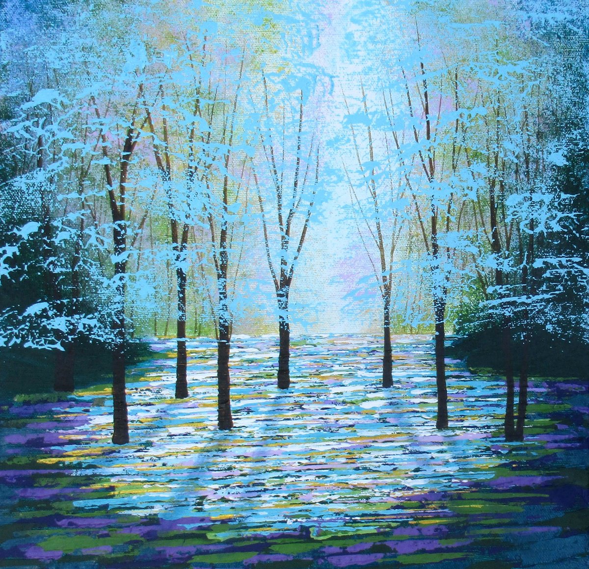  Summer Glade By Amanda Horvath, 12 X 12, Artwork For Sale On Artfinder