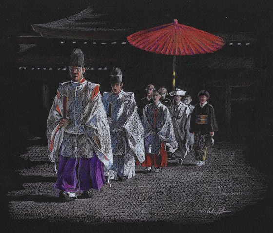 Japanese Wedding Procession