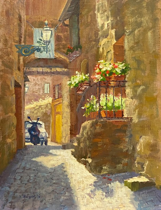 Sunny Orvieto Alley, Italy