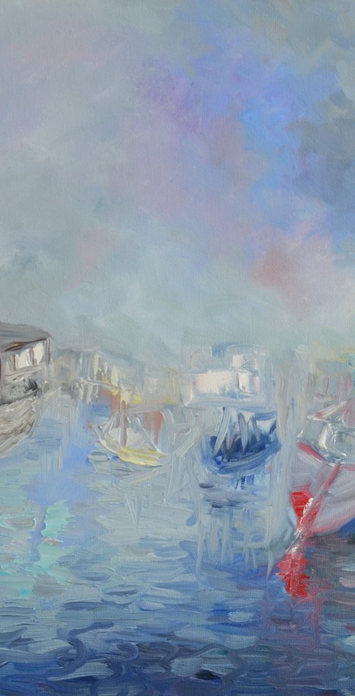 Brixham Harbour by Lesley Blackburn