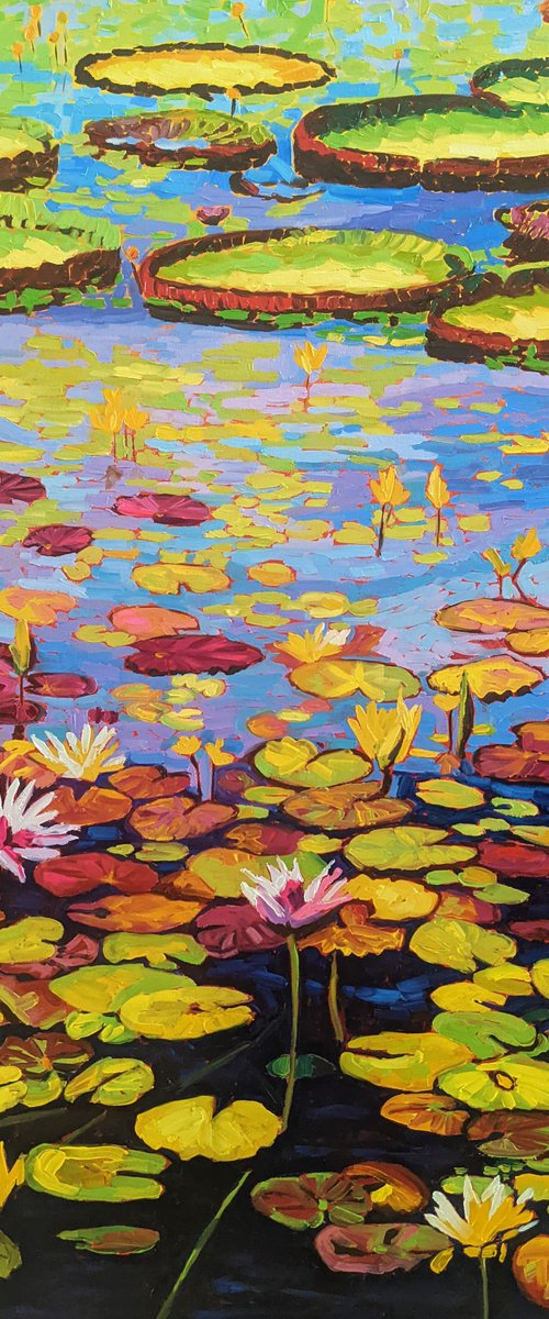 Lilies on the Lake by IrinaGoldenfish