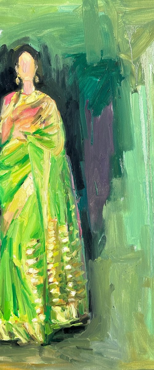 Woman of India 15 Green Gold by Arun Prem