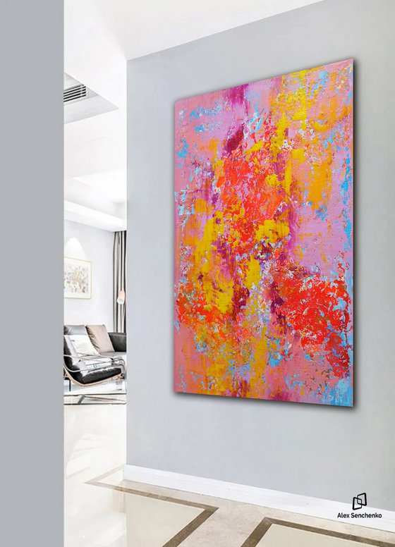 150x100cm. / extra large painting / Abstract 2192