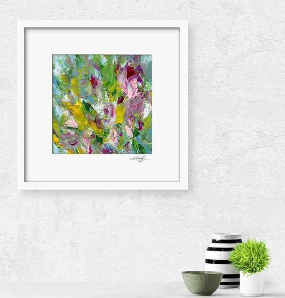 Floral Fall 3 - Floral Abstract Painting by Kathy Morton Stanion