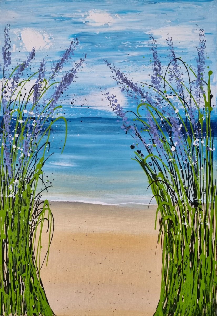 Where The Sea Meets Silence By Cinzia Mancini, 16 X 24, Artwork For Sale On Artfinder