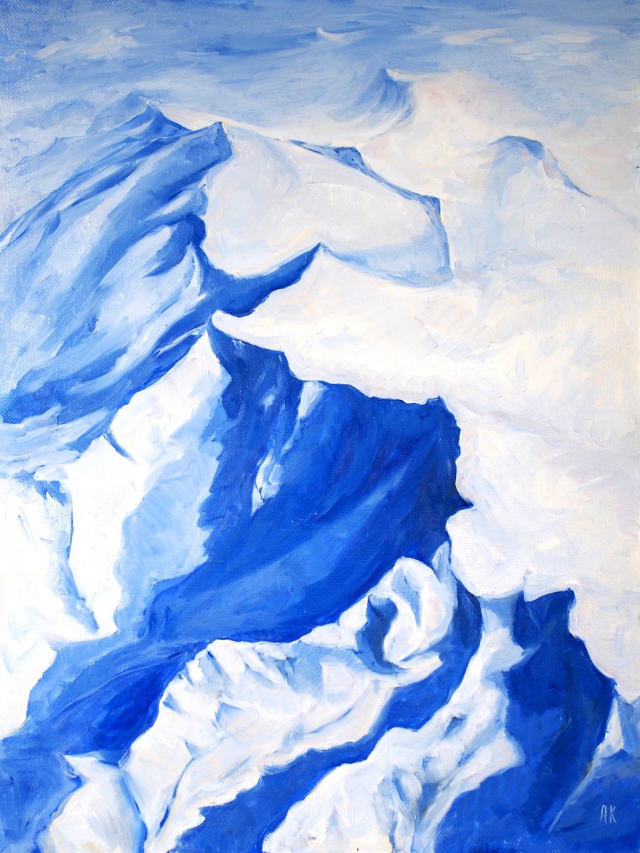 Flight over the Alps - NOT FOR SALE - will be available for purchase after May 1, 2022. by Alfia Koral