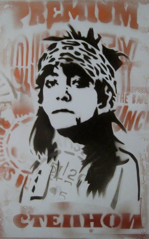 Patti 2 (Stencil Spray Version) by Carlos Madriz