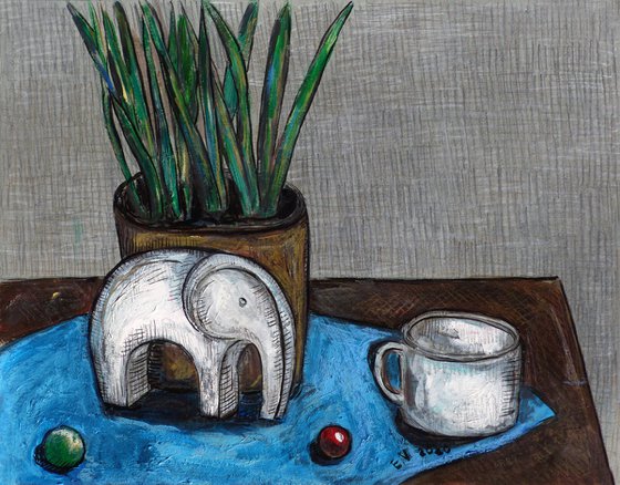 Still life with an elephant