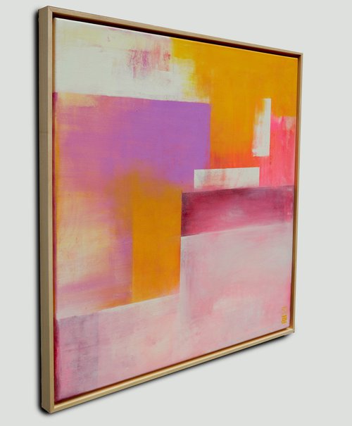 Untitled in soft Yellow Pink by Ronald Hunter