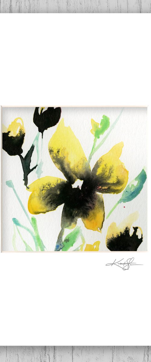Organic Impressions 2019-12 - Flower Painting by Kathy Morton Stanion by Kathy Morton Stanion