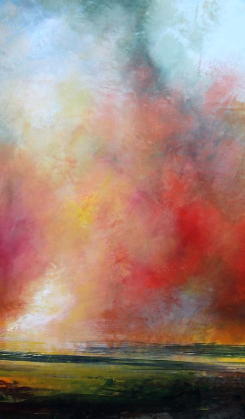 Straight To My Heart #2 - Large original landscape by Cecilia Frigati