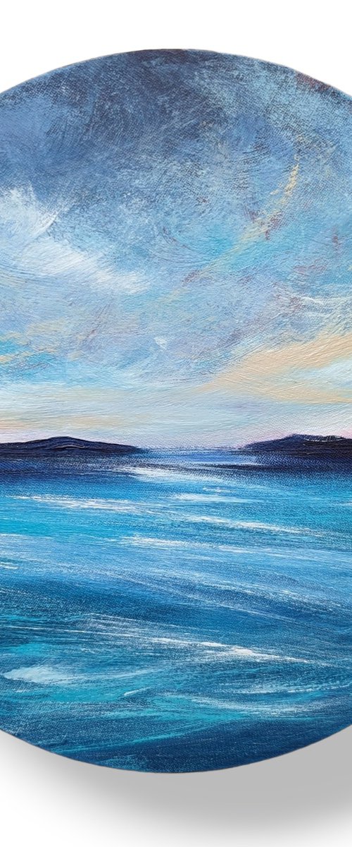 Circular Blue VIII by Mel Graham