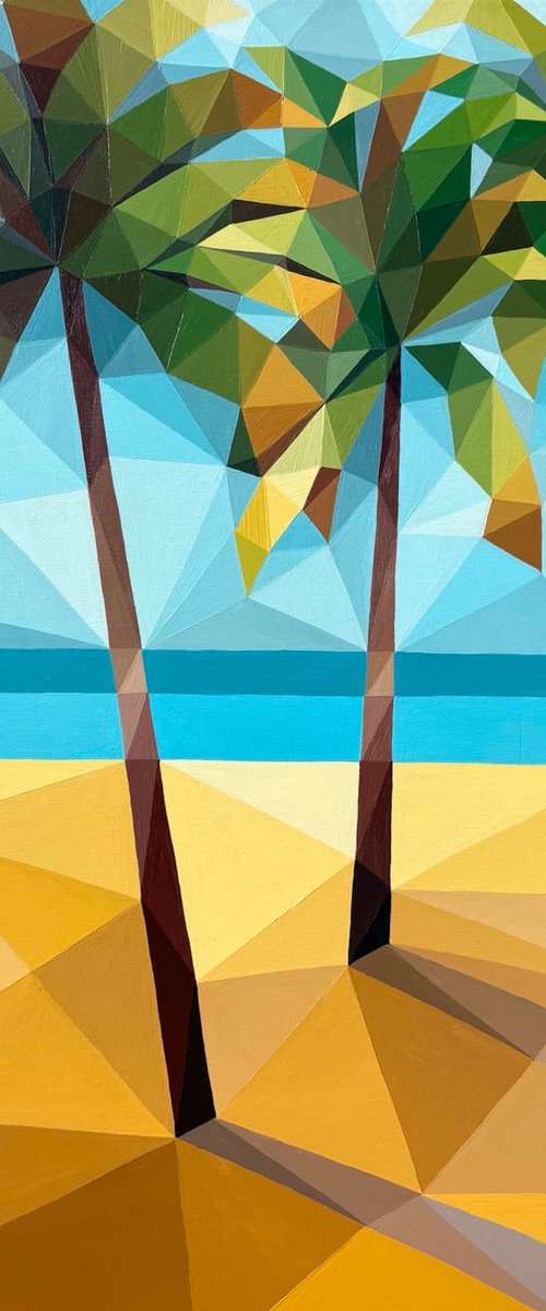 SEA, PALMS, BEACH by Maria Tuzhilkina