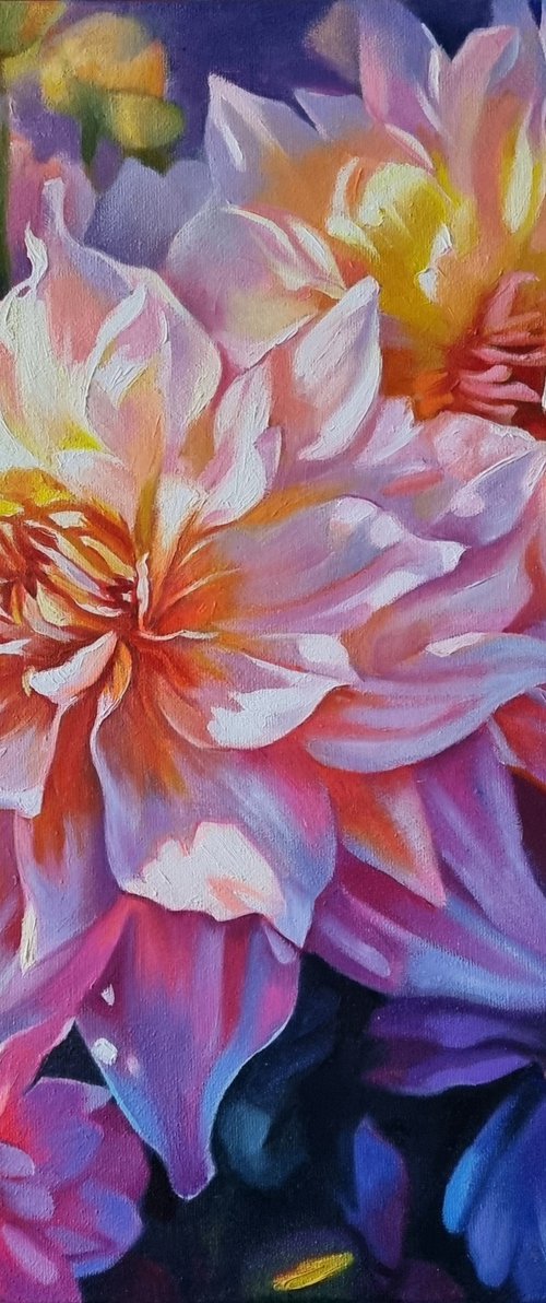 "Dream about flowers No. 4." flowers impressionism 2023 by Anna Bessonova (Kotelnik)