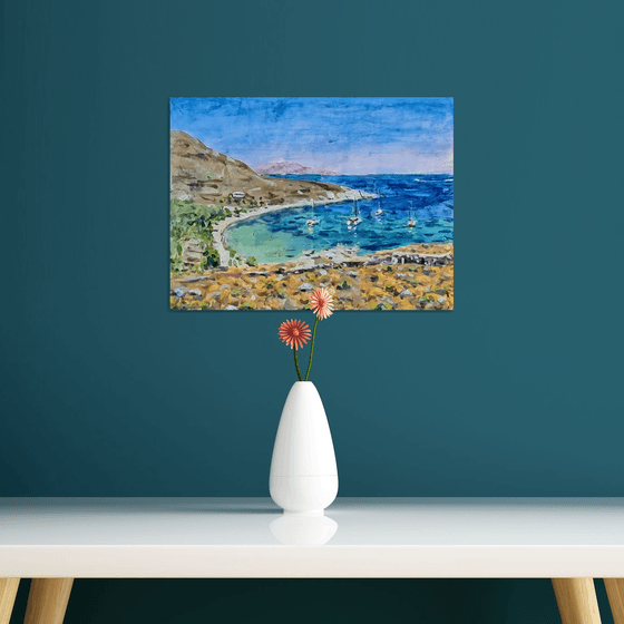 Greek island bay