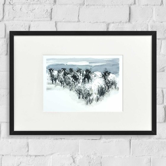 Snow flock