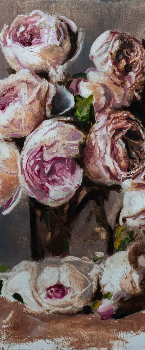 Still life with flowers by Alexander Moldavanov
