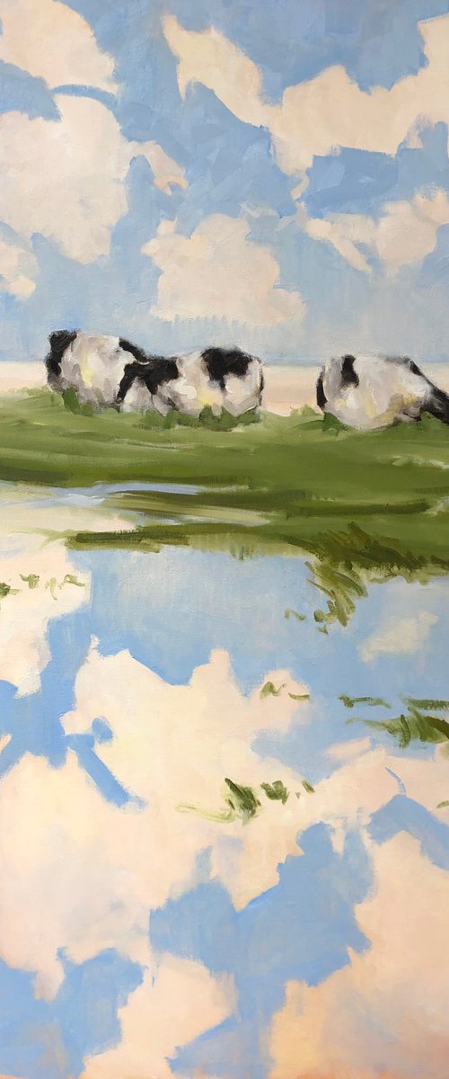 Cows on the isle by Stella Burggraaf