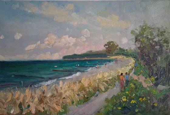 Pleinair painting Baltic Coast