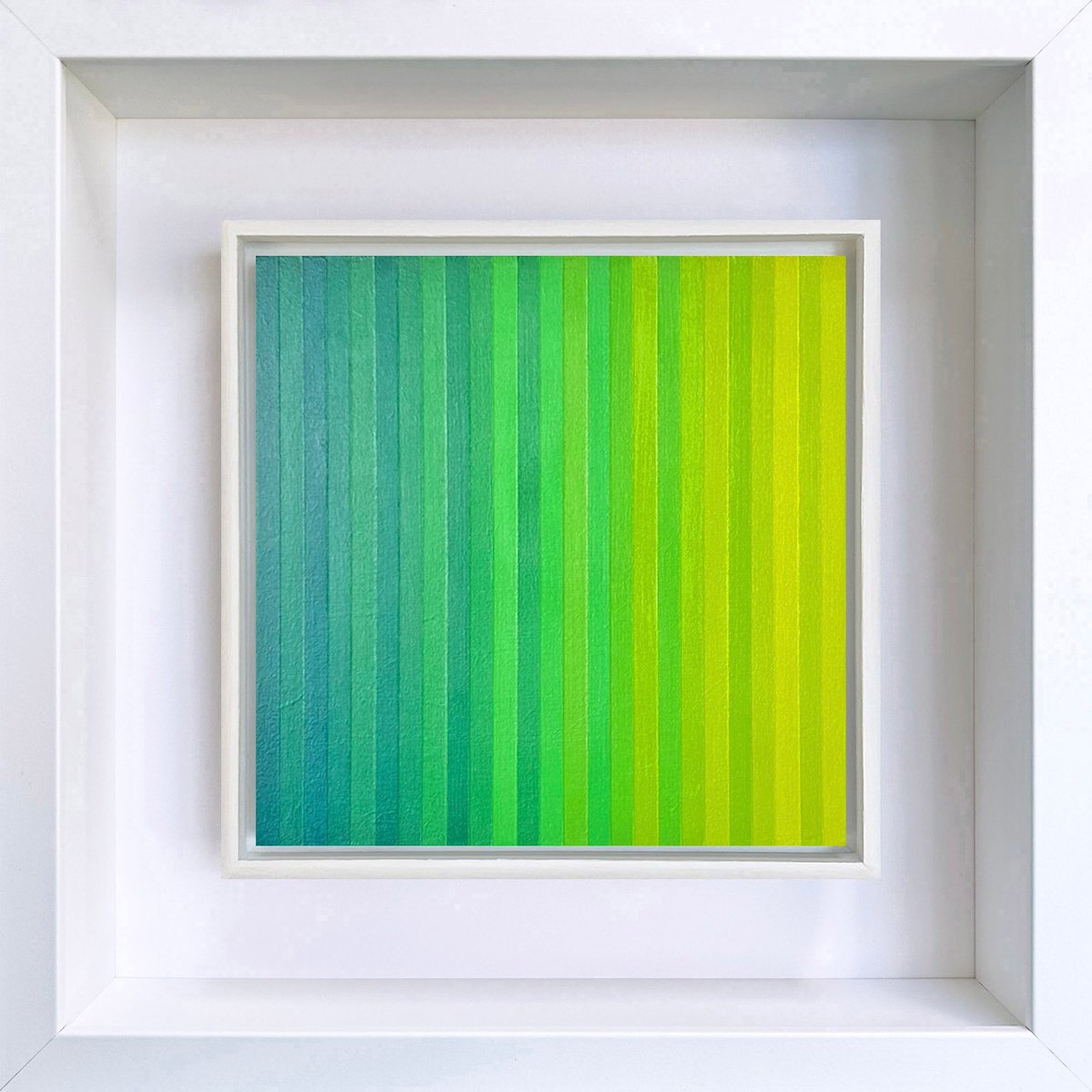 Geometric Abstract Acrylic Painting By Crispin Holder, 11 X 11, Mono55, Original Artwork