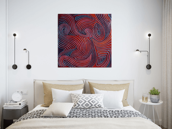 RELIEF: RED SWIRL
