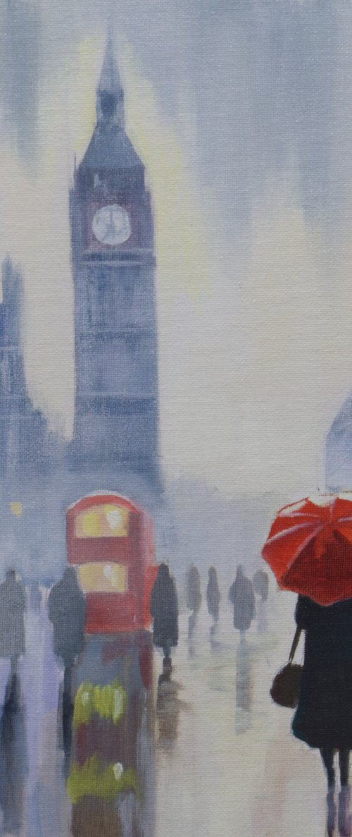 A Stroll Through London Mist by Gordon Bruce