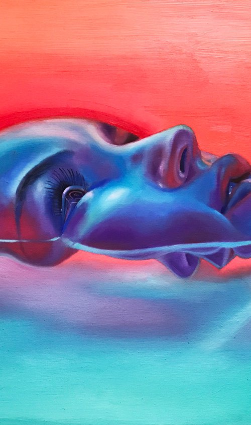 Original Oil Painting on canvas "Hypnosis" by Anastasia Terskih
