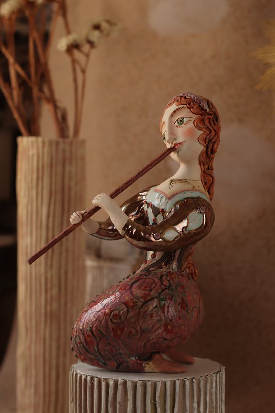 Girl with a flute