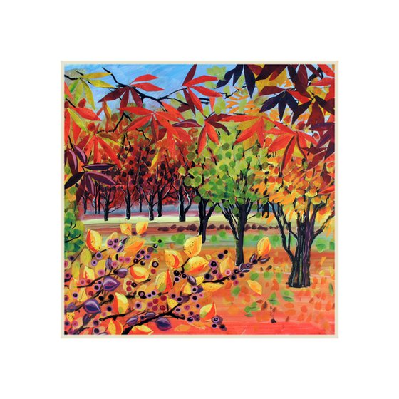 Red Acers Purple Berries