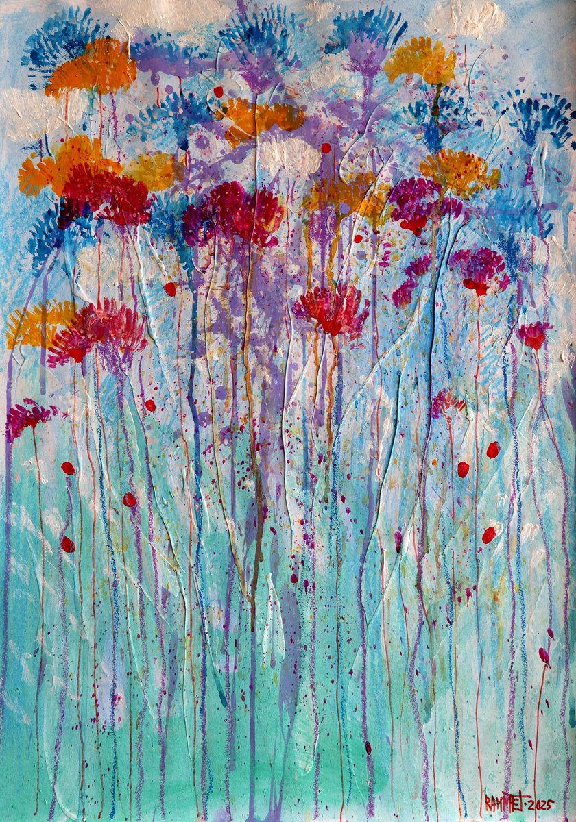  Fantasy With Flowers 297 By Rakhmet Redzhepov, 17 X 23, Artwork For Sale On Artfinder
