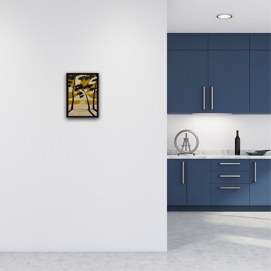 Ocher sun at Cap Coz