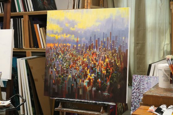 New York Toward Sunset