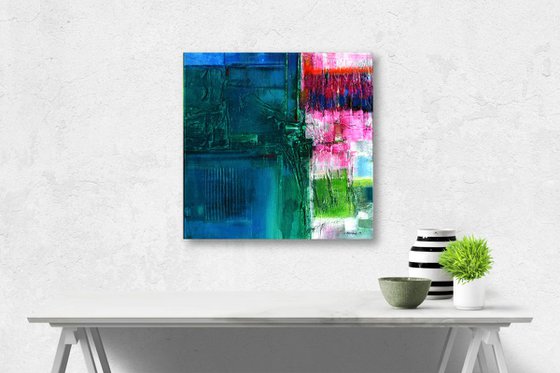 Color Bliss - Abstract painting by Kathy Morton Stanion