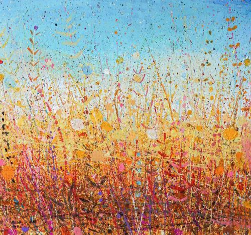 Yellow And Blue Day by Sandy Dooley