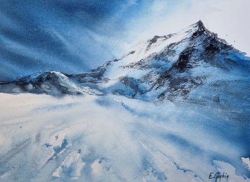 Winter Mountains - 7 by Elena Genkin