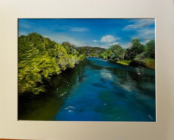 Cerulean Reflections: Summer River