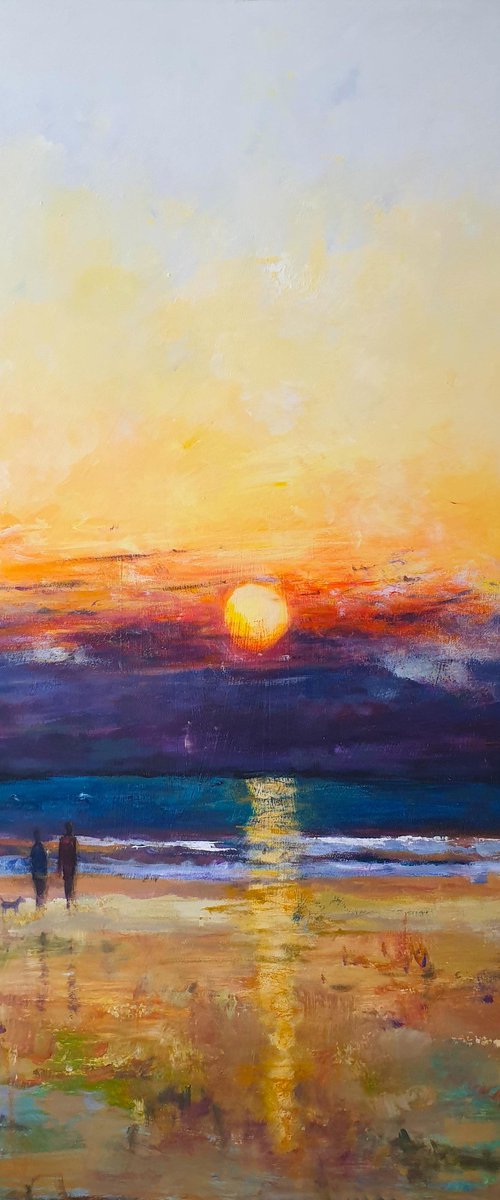 Sunset Beach Stroll by Teresa Tanner