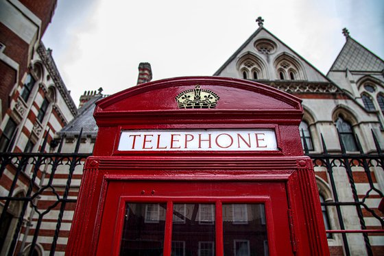 Posh Telephone Box 1/20 12" X 8"