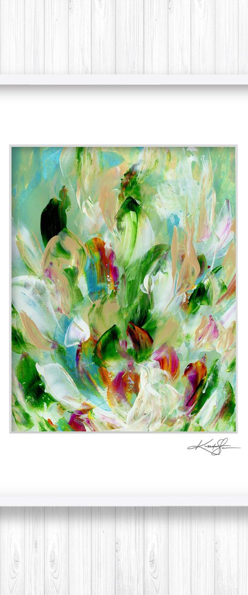 Tranquility Blooms 9 - Flower Painting by Kathy Morton Stanion by Kathy Morton Stanion