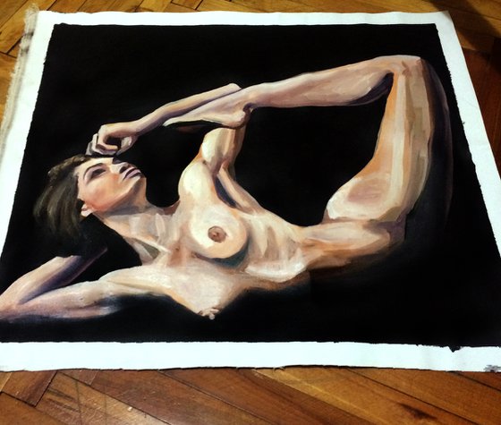 Dark Nude 29 (Oil painting)