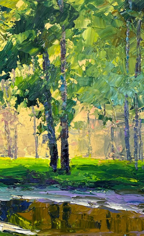 Morning Park by Boris Serdyuk
