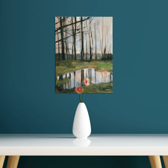 Reflections in the puddle