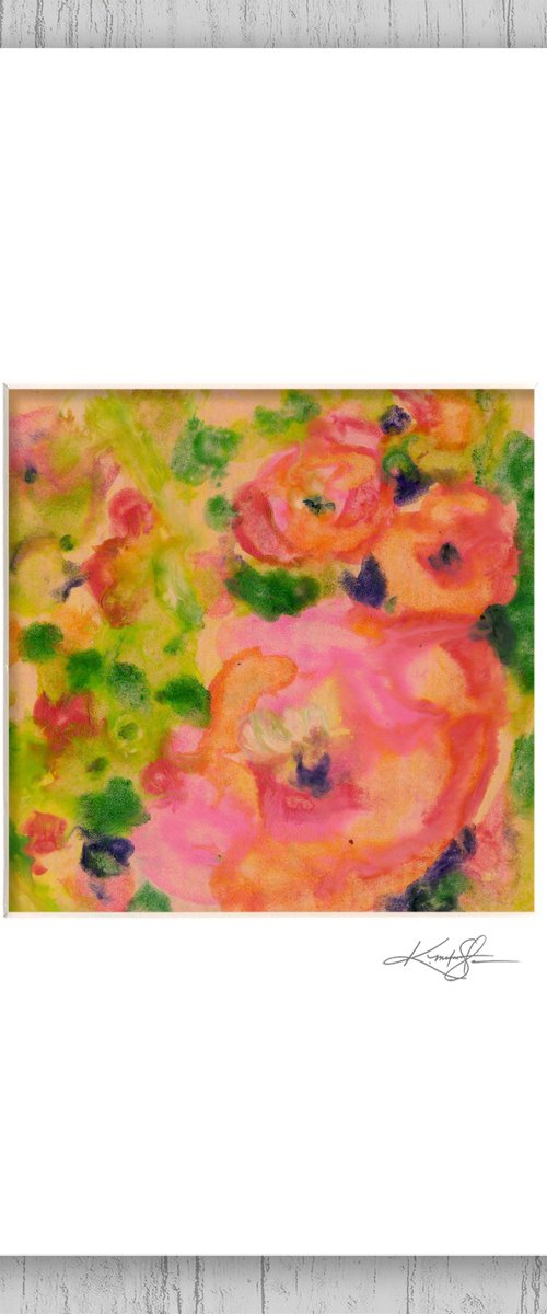 Encaustic Floral 40 by Kathy Morton Stanion