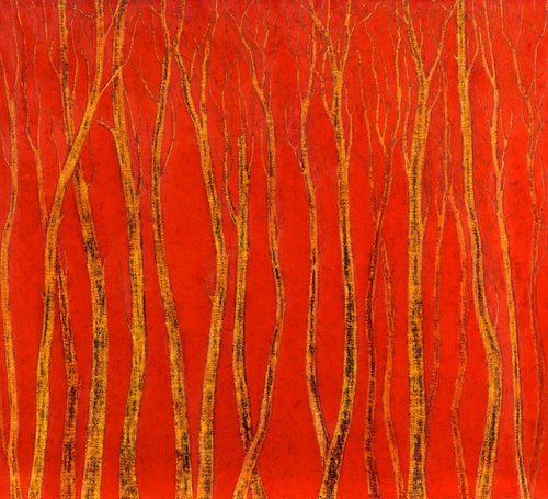 Fire Red Forest by Bruno Di Pietro