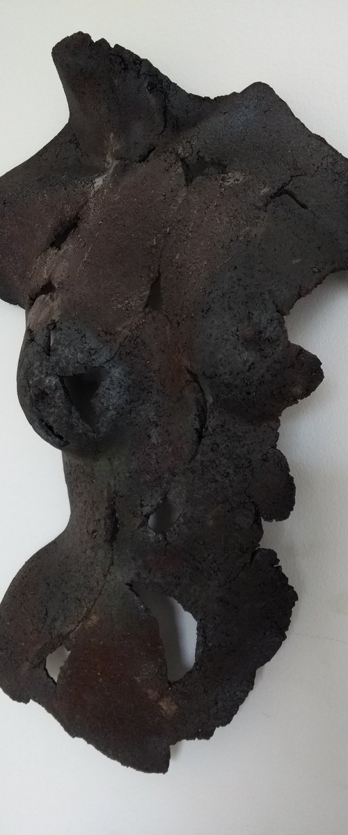 Raku Torso Large 39 by Monique Robben- Andy Sheppard