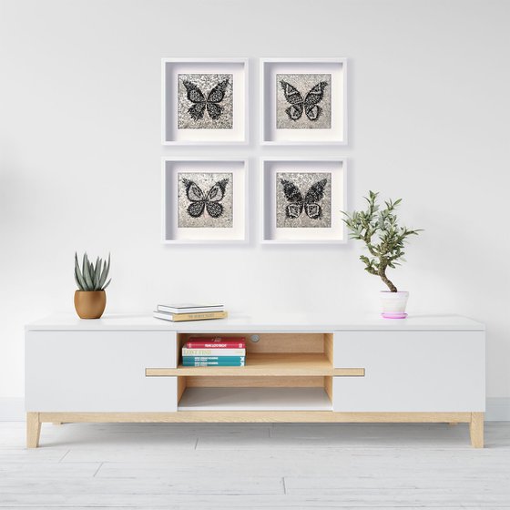 Set of 4 «LacyButterflies»