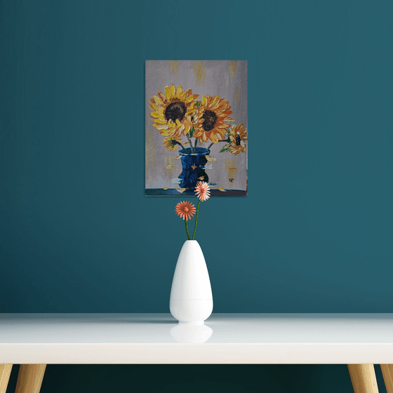 Sunlit Joy, sunflowers, floral