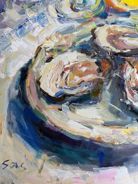Still life with oysters