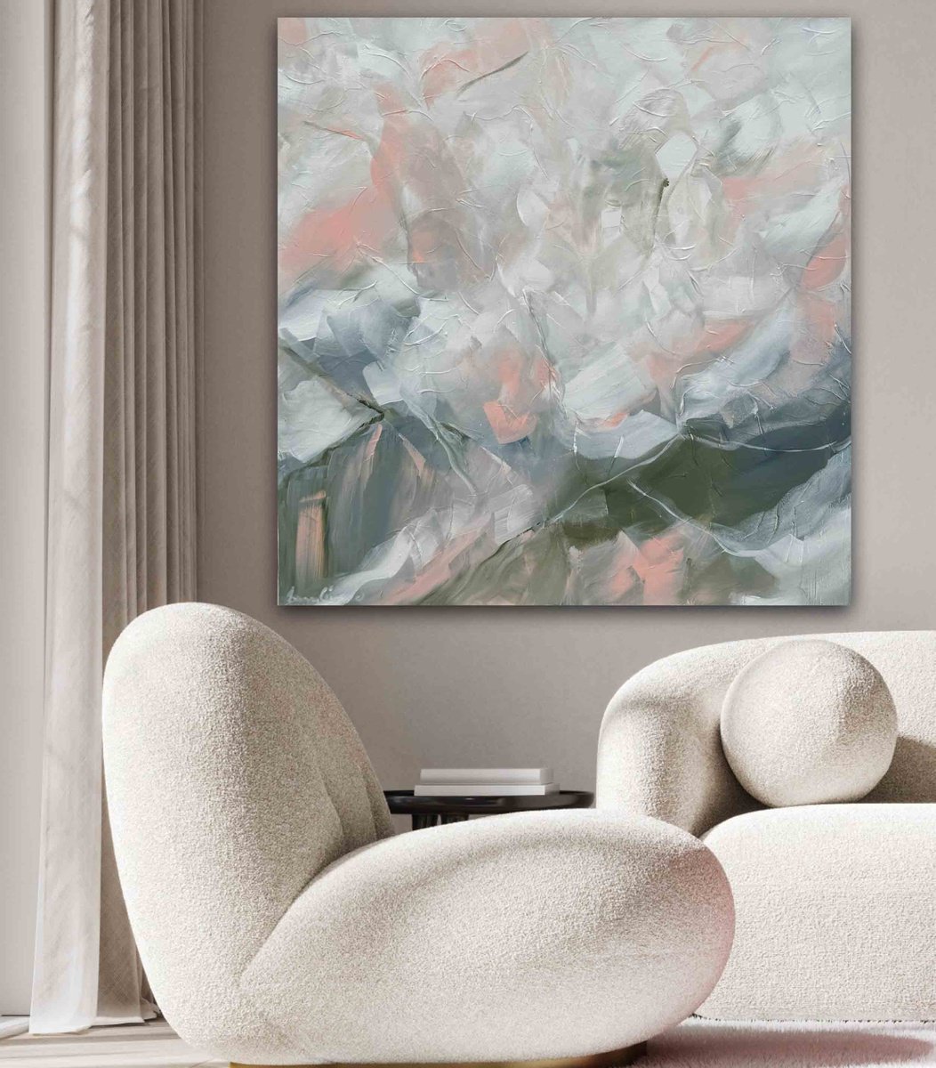 Abstract Landscape Acrylic Painting By Ivana Gigovic, 35 X 35, Dreamscape, Original Artwork